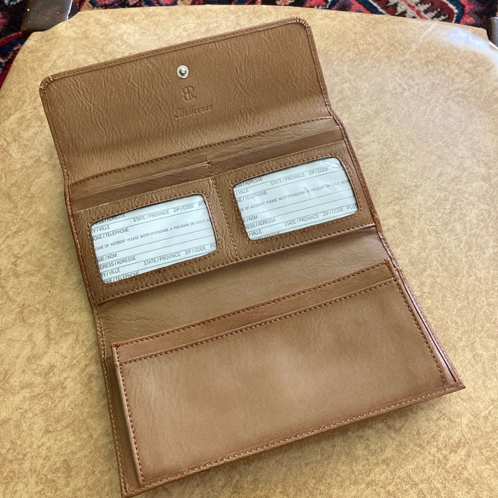 Belle rose wallet